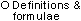 View definitions and formulae